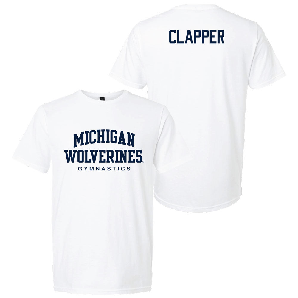 Valiant University of Michigan Gymnastics Lily Clapper Wolverines Sport Tee
