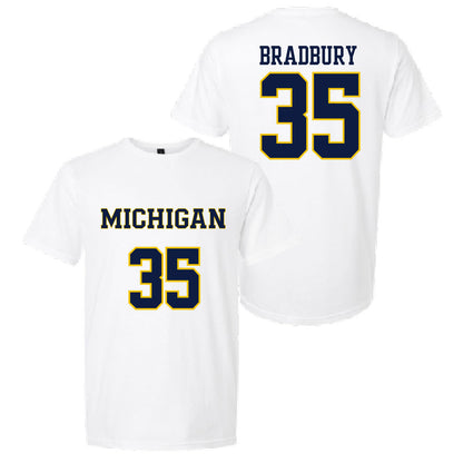 Valiant University of Michigan Lacrosse Emma Bradbury #35 Jersey Tee