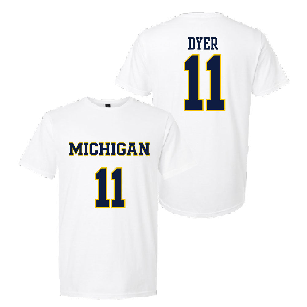 Valiant University of Michigan Lacrosse Kaylee Dyer #11 Jersey Tee