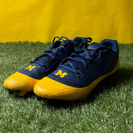 Jordan University of Michigan Football Wesley Walker Player Owned Vapor Edge Speed 360 Cleats Size 11