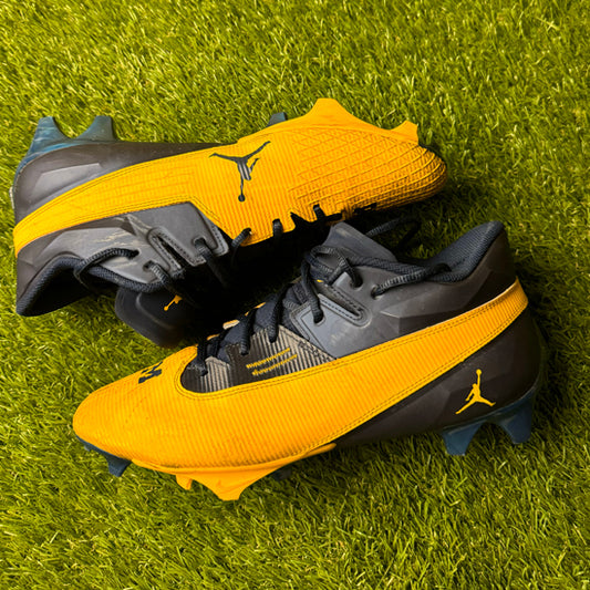 Jordan University of Michigan Football Wesley Walker Player Owned Vapor Edge Elite 360 Cleats Size 11
