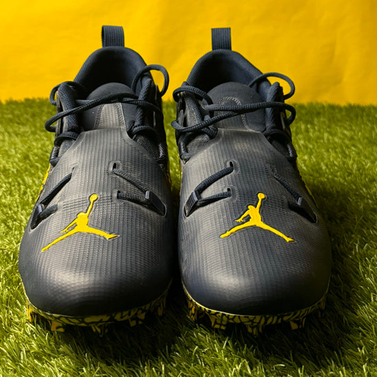 Jordan University of Michigan Football Wesley Walker Player Owned Alpha Menace Pro 3 Cleats Size 13