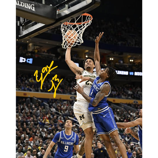 University of Michigan Basketball Yaxel Lendeborg Autographed 8x10 2026 vs. Saint Louis