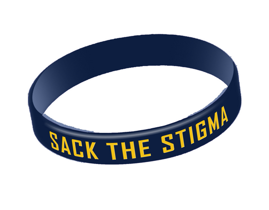 Sack The Stigma Maize/Blue Wristbands