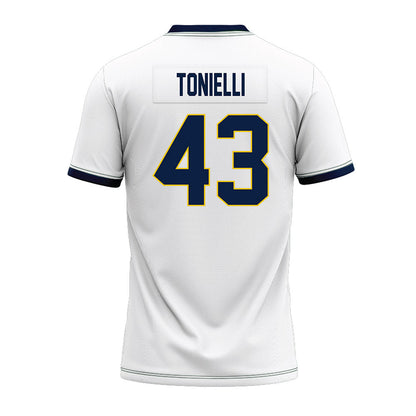 Athlete's Thread University of Michigan Football Deakon Tonielli White Sublimated Jersey