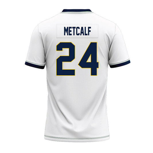 Athlete's Thread University of Michigan Football Tevis Metcalf White Sublimated Jersey