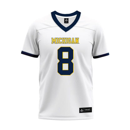 Athlete's Thread University of Michigan Football Derrick Moore White Sublimated Jersey