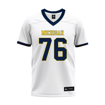 Athlete's Thread University of Michigan Football Manuel Beigel White Sublimated Jersey