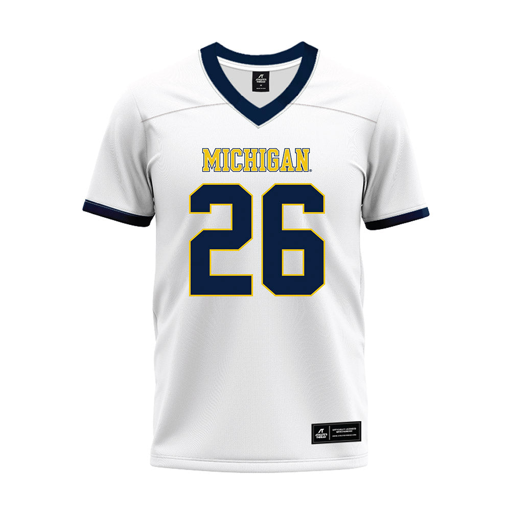 Athlete's Thread University of Michigan Football Donovan Johnson White Sublimated Jersey
