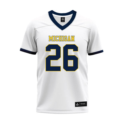 Athlete's Thread University of Michigan Football Donovan Johnson White Sublimated Jersey