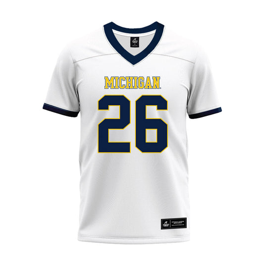 Athlete's Thread University of Michigan Football Donovan Johnson White Sublimated Jersey