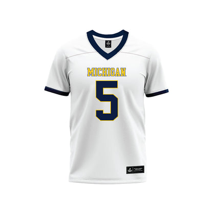 Athlete's Thread University of Michigan Football Savion Hiter White Sublimated Jersey