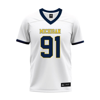 Athlete's Thread University of Michigan Football Evan Boutorwick White Sublimated Jersey