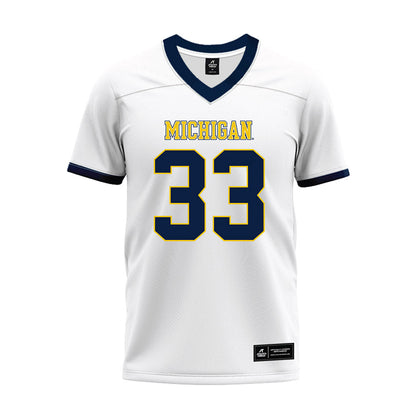 Athlete's Thread University of Michigan Football Dominic Nichols White Sublimated Jersey