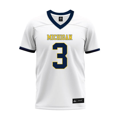 Athlete's Thread University of Michigan Football Jaden Mangham White Sublimated Jersey