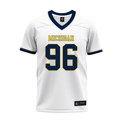 Athlete's Thread University of Michigan Football Dominic Zvada White Sublimated Jersey