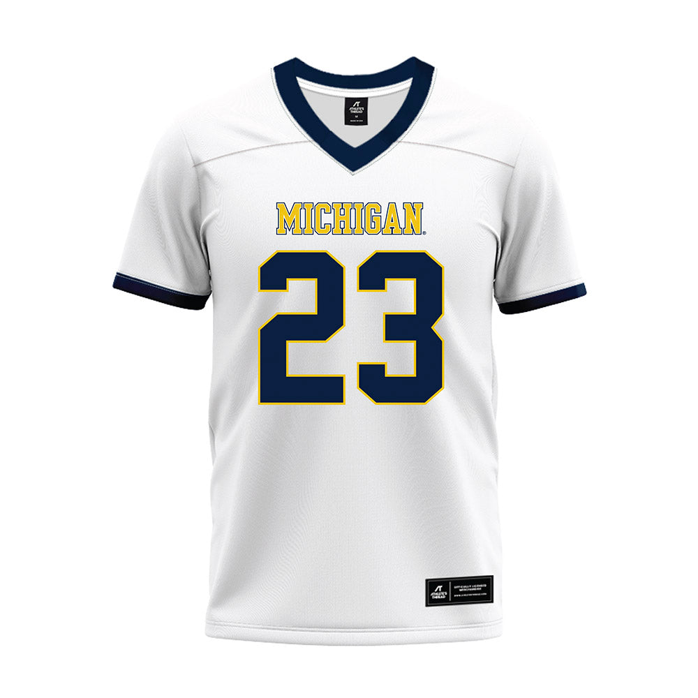 Athlete's Thread University of Michigan Football Jordan Marshall White Sublimated Jersey