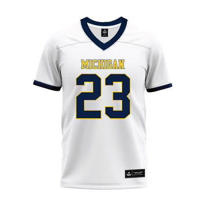 Athlete's Thread University of Michigan Football Jordan Marshall White Sublimated Jersey