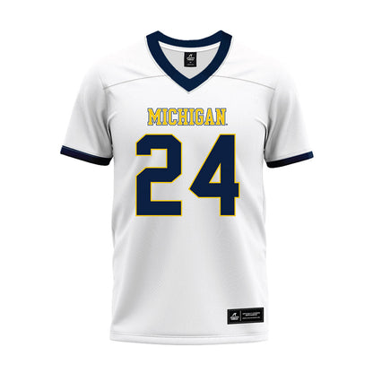 Athlete's Thread University of Michigan Football Bryson Kuzdzal White Sublimated Jersey