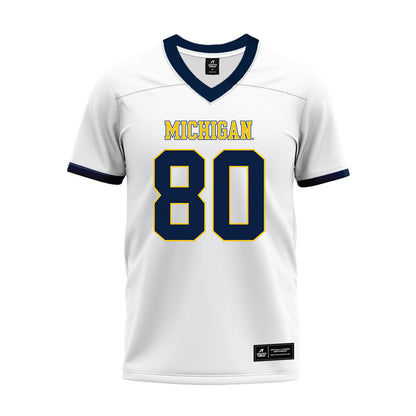 Athlete's Thread University of Michigan Football Hogan Hansen White Sublimated Jersey