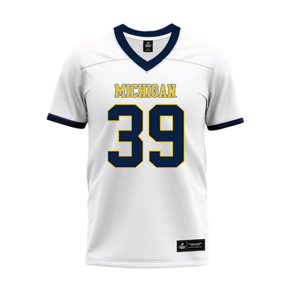 Athlete's Thread University of Michigan Football Joe Taylor White Sublimated Jersey