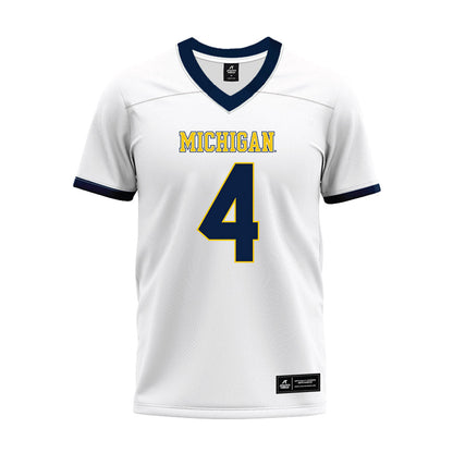 Athlete's Thread University of Michigan Football Andrew Marsh White Sublimated Jersey