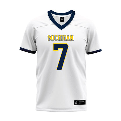 Athlete's Thread University of Michigan Football TJ Metcalf White Sublimated Jersey
