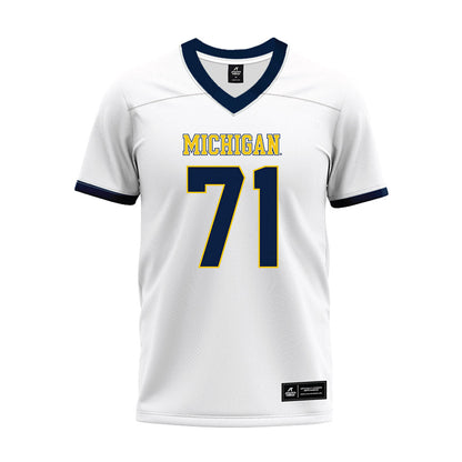 Athlete's Thread University of Michigan Football Evan Link White Sublimated Jersey