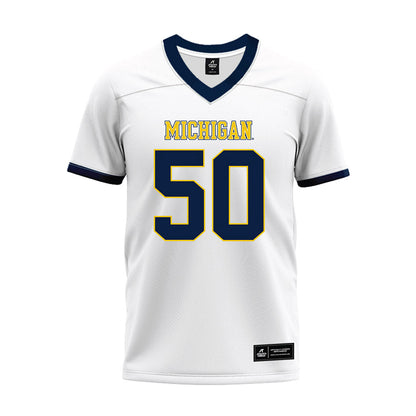Athlete's Thread University of Michigan Football Luke Hamilton White Sublimated Jersey