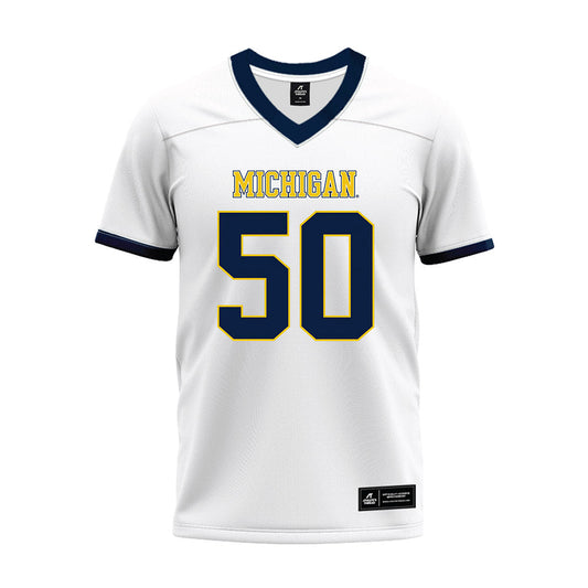 Athlete's Thread University of Michigan Football Luke Hamilton White Sublimated Jersey