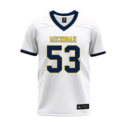 Athlete's Thread University of Michigan Football Jake Guarnera White Sublimated Jersey