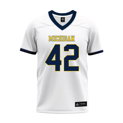 Athlete's Thread University of Michigan Football Jalen Hoffman White Sublimated Jersey