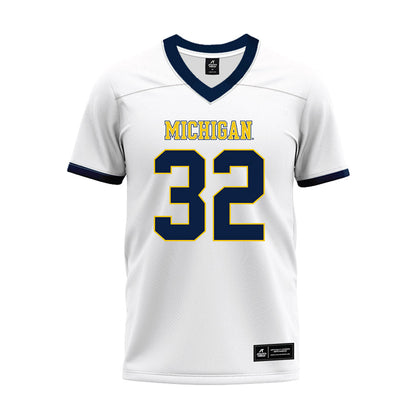 Athlete's Thread University of Michigan Football Jeremiah Lowe White Sublimated Jersey