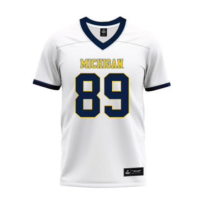 Athlete's Thread University of Michigan Football Kaleb Schlecht White Sublimated Jersey