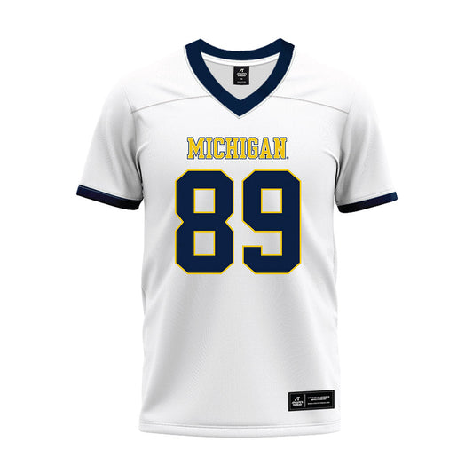 Athlete's Thread University of Michigan Football Kaleb Schlecht White Sublimated Jersey