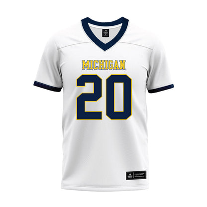Athlete's Thread University of Michigan Football Jyaire Hill White Sublimated Jersey