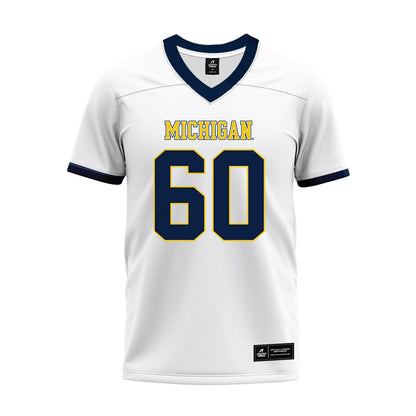 Athlete's Thread University of Michigan Football Brooks Bahr White Sublimated Jersey