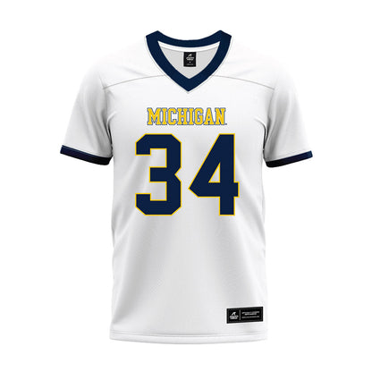 Athlete's Thread University of Michigan Football Jaydon Hood White Sublimated Jersey