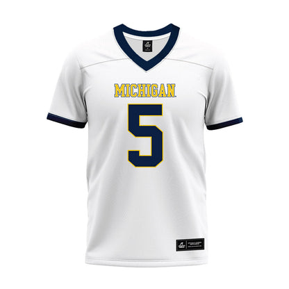Athlete's Thread University of Michigan Football Jacob Oden White Sublimated Jersey