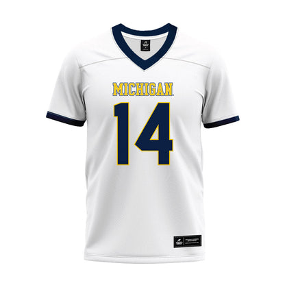 Athlete's Thread University of Michigan Football Jordan Young White Sublimated Jersey