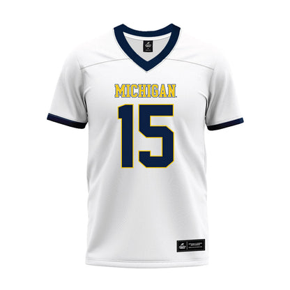 Athlete's Thread University of Michigan Football Ernest Hausmann White Sublimated Jersey