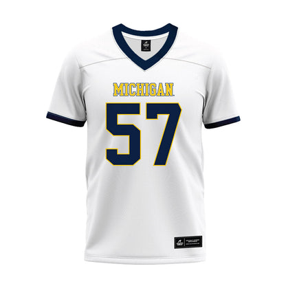 Athlete's Thread University of Michigan Football Travis Moten White Sublimated Jersey