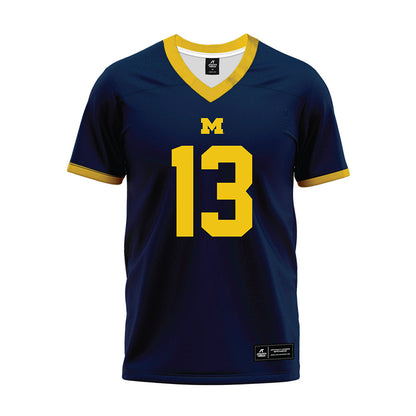 Athlete's Thread University of Michigan Football Caleb Anderson Navy Sublimated Jersey