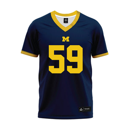 Athlete's Thread University of Michigan Football John Weidenbach Navy Sublimated Jersey