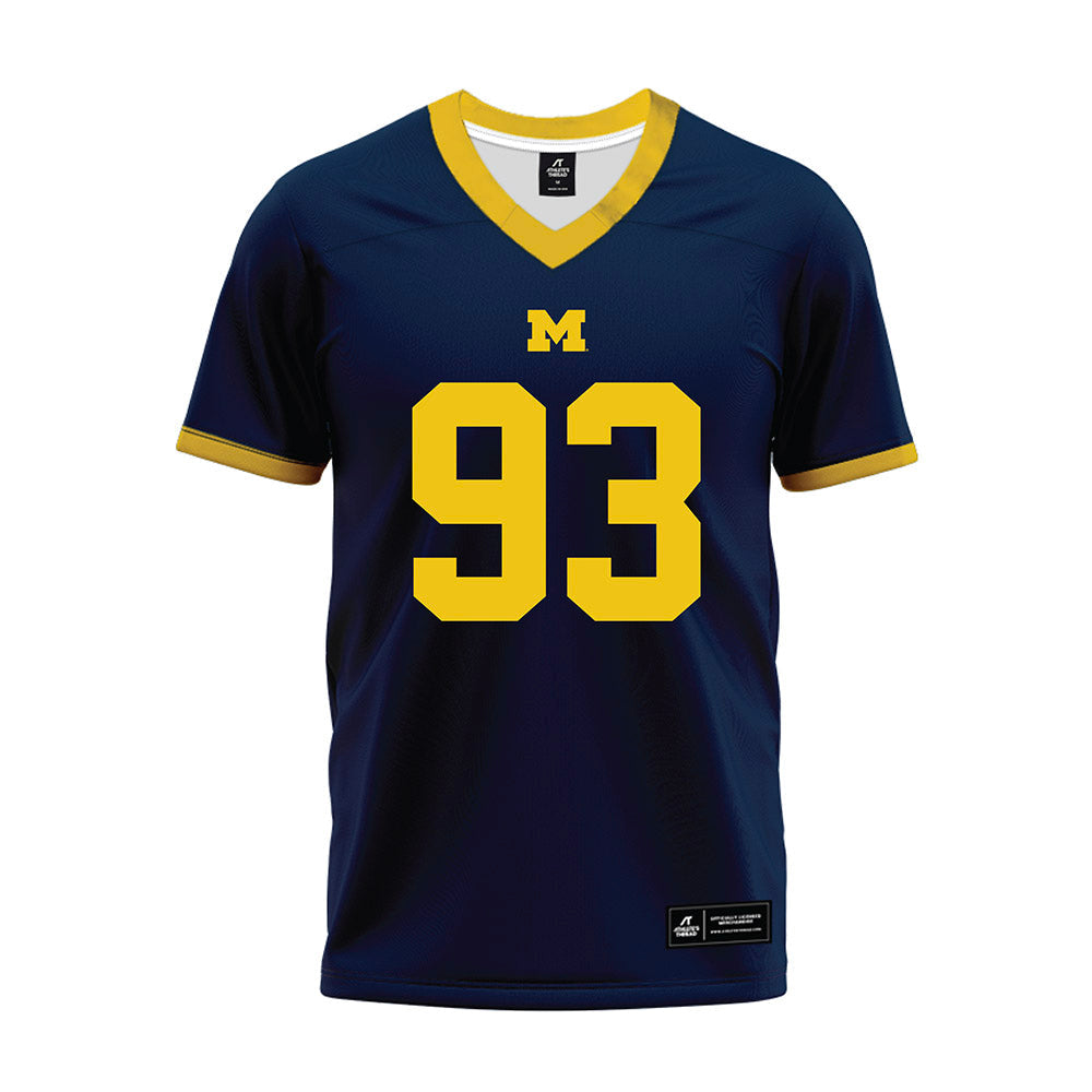 Athlete's Thread University of Michigan Football Benny Patterson Navy Sublimated Jersey
