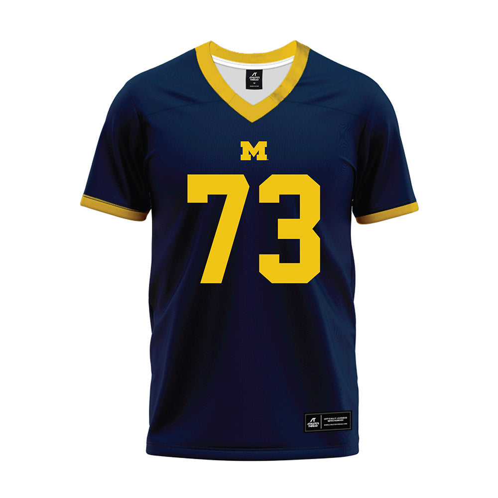 Athlete's Thread University of Michigan Football Ben Roebuck Navy Sublimated Jersey
