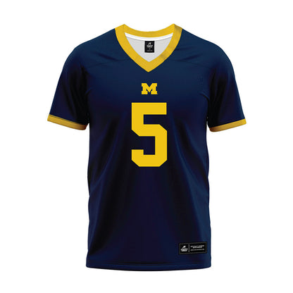 Athlete's Thread University of Michigan Football Savion Hiter Navy Sublimated Jersey