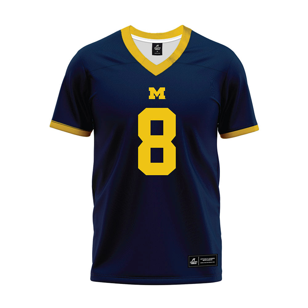 Athlete's Thread University of Michigan Football Derrick Moore Navy Sublimated Jersey