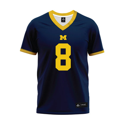 Athlete's Thread University of Michigan Football Derrick Moore Navy Sublimated Jersey