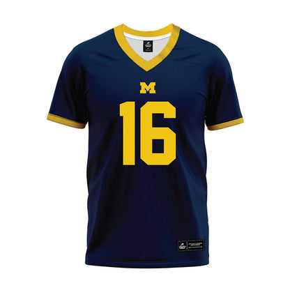 Athlete's Thread University of Michigan Football Jo'Ziah Edmond Navy Sublimated Jersey
